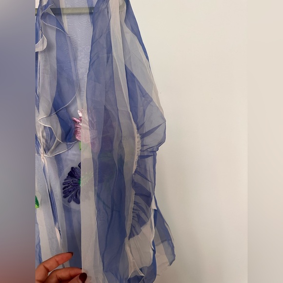 Blumarine Floral silk Sheer Blouse - Picture 15 of 16